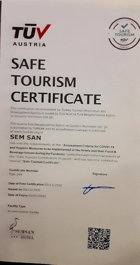 Semsan Hotel Истанбул Екстериор снимка